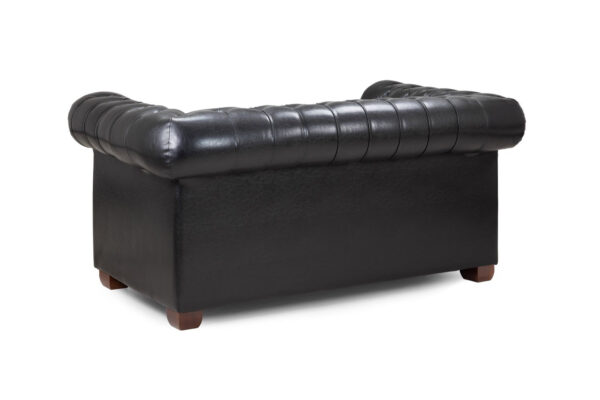 ghiselle Vintage Chesterfield Leather Sofa – Classic Tufted Couch - Image 15