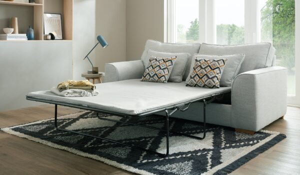 ghiselle Modern Sofa Bed – Convertible Fabric Couch with Storage