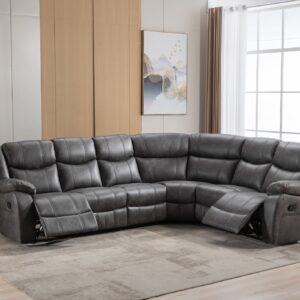 ghiselle Fabric Recliner Corner Sofa – Modern L-Shaped Lounge Set