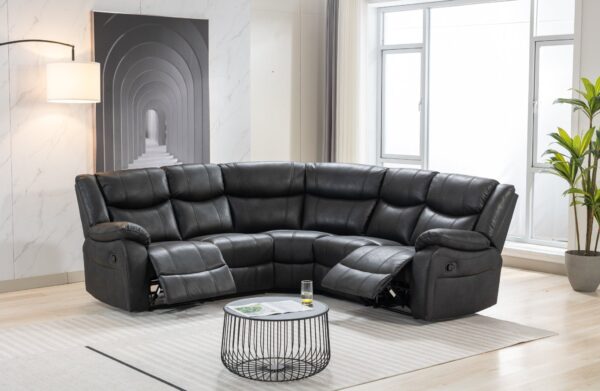 ghiselle Fabric Recliner Corner Sofa – Modern L-Shaped Lounge Set - Image 14
