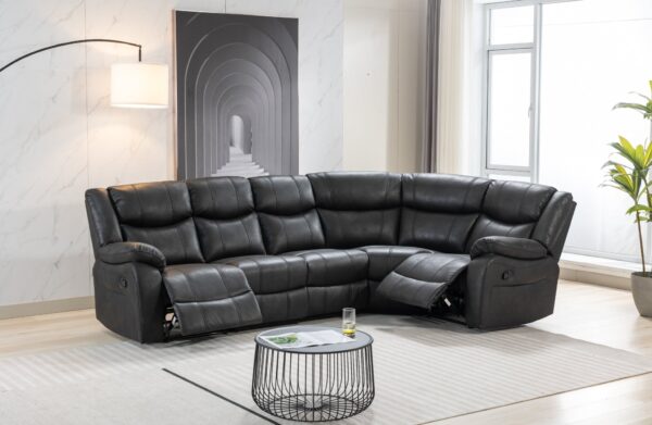 ghiselle Fabric Recliner Corner Sofa – Modern L-Shaped Lounge Set - Image 15