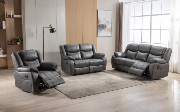 ghiselle Fabric Recliner Corner Sofa – Modern L-Shaped Lounge Set - Image 8
