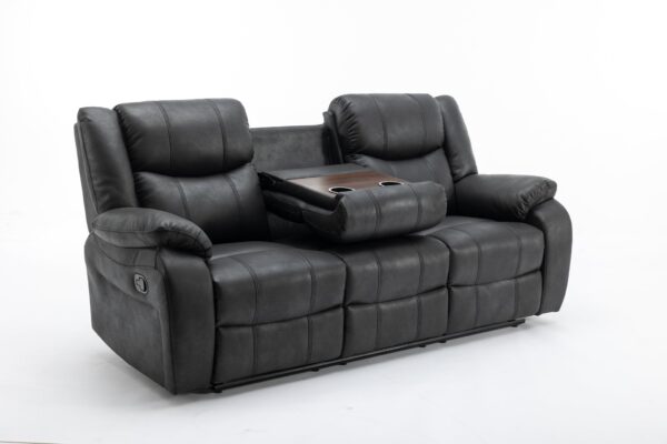 ghiselle Fabric Recliner Corner Sofa – Modern L-Shaped Lounge Set - Image 5